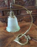 Lampe  sur pied laiton  1900 tulipe.JPG